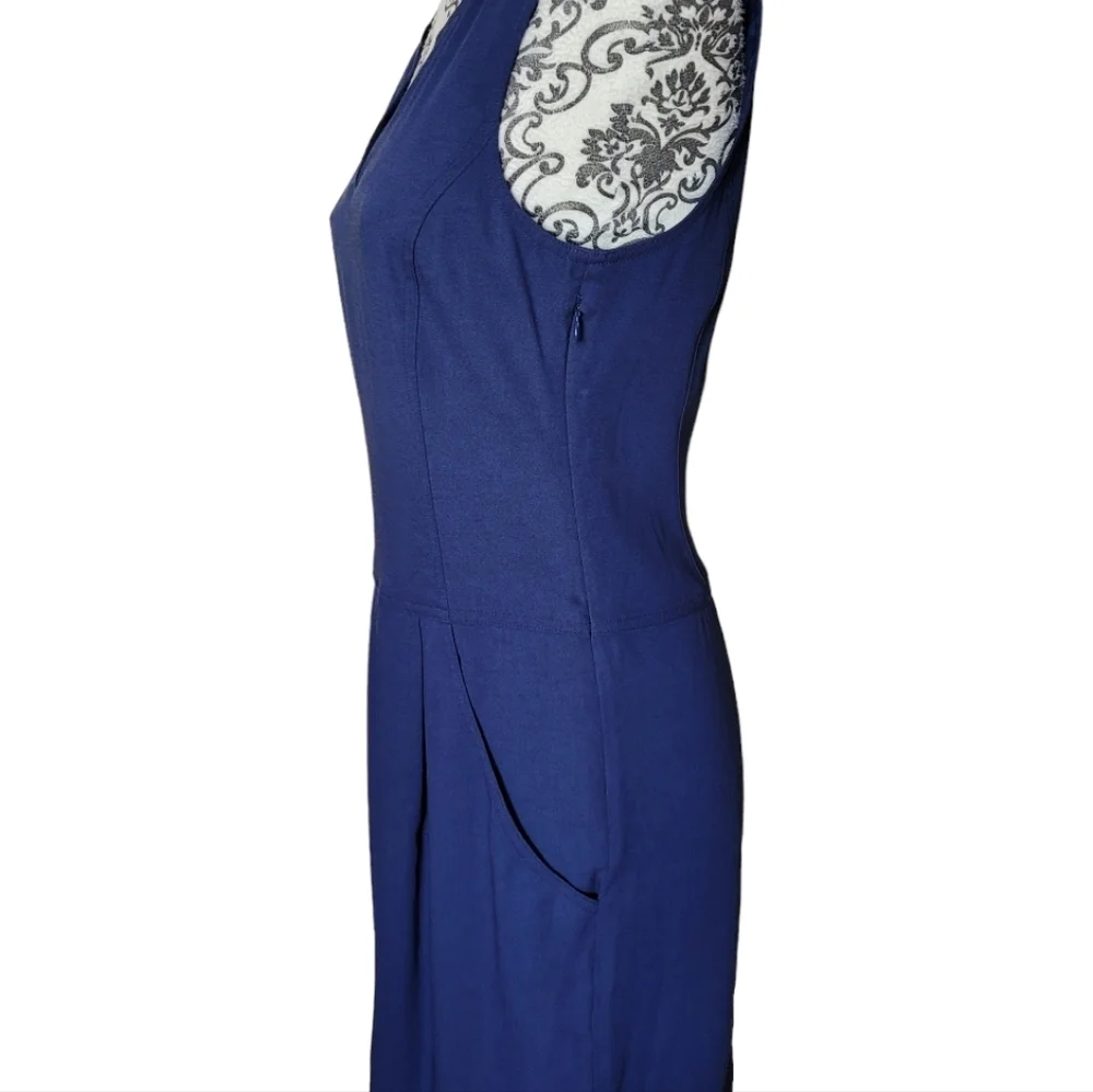 Theory Adalize Habitat blue sleeveless dress size 6​ - Picture 4 of 15